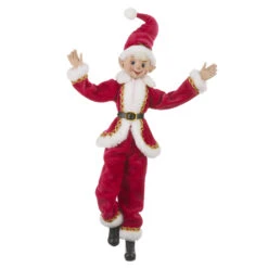16 Inch Pink Posable Christmas Elf -Home Decoration Onsale 12045