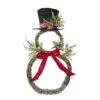 Iced Snowman Wreath 24 Inch From RAZ -Home Decoration Onsale 12062