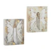 Angel Block Wall Art Set Of 2 - 10 Inch Each - NEW -Home Decoration Onsale 12087