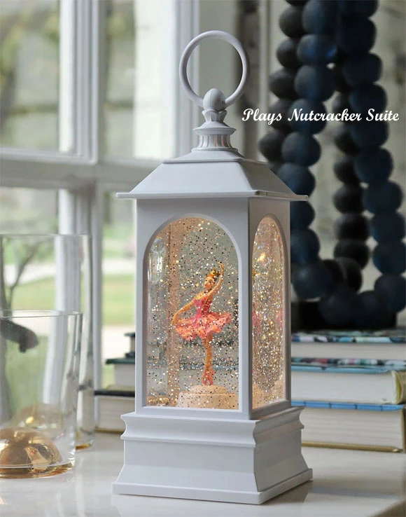 Animated Sugar Plum Fairy Ballerina Musical Lighted White Water Lantern 3 Animated Sugar Plum Fairy Ballerina Musical Lighted White Water Lantern