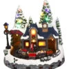 Battery Operated Lighted Musical Animated Winter Holiday Snow Village - Moving Train -Home Decoration Onsale 2355220 train main image