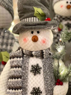 25 Inch Plush Holiday Snowmen With Light Up Tree - Set Of 2 -Home Decoration Onsale 2499620 snowman doll