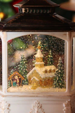 Lighted Water Lantern Nativity Scene With Optional Music Setting In Swirling Glitter 5 Lighted Water Lantern Nativity Scene With Optional Music Setting In Swirling Glitter -Home Decoration Onsale 2535440 church detail