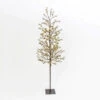 6.9 Foot Electric Icy Pine Tree 140 Warm White LED - Indoor Outdoor -Home Decoration Onsale 2552870 main