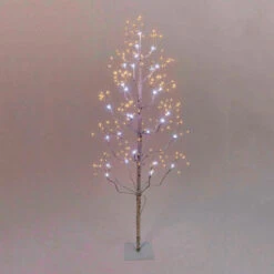 4 Foot White Birch Tree - 336 LED Lights - Multi Function Adapter -Home Decoration Onsale 25562680 2