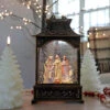 Antique Bronze Nativity Scene Lighted Water Lantern With Swirling Glitter -Home Decoration Onsale 2588620 lifestyle 1