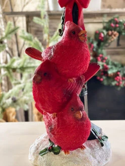 Battery Operated Lighted Resin Street Lamp With Cardinals - 14.5 Inch 8 Battery Operated Lighted Resin Street Lamp With Cardinals - 14.5 Inch -Home Decoration Onsale 2596890 close body