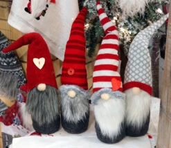 Plush Holiday Gnomes Set Of 4 Assorted - 12 Inch