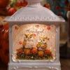 Owls Autumn Scene Lighted Fall Water Lantern With Swirling Glitter -Home Decoration Onsale 2600650 owls
