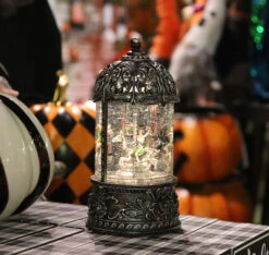 Animated Halloween Carousel Skeleton Merry-Go-Round With Moving Figurines Lighted Water Lantern -Home Decoration Onsale 2648690 lantern