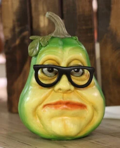 Resin Halloween Pumpkin Heads With Glasses - Set Of 2 -Home Decoration Onsale 2658070 mr gord