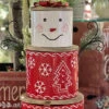 Set Of 3 Stacking & Nesting Metal Snowmen Canisters -Home Decoration Onsale 2691490 close