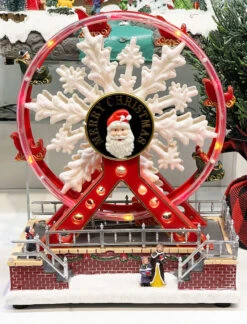 Lighted Musical Moving Holiday Ferris Wheel Battery Operated NEW 2023