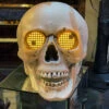 Halloween Skull With Moving Lighted Digital Eyes And Sound Battery Operated - NEW 2023 -Home Decoration Onsale 2696010 skull
