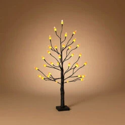 Battery Operated 2.5 Foot Lighted Halloween Candy Corn Tree - NEW 2023 -Home Decoration Onsale 2696470