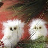 White Owls Ornaments Set Of 3 - 4.5 Inch -Home Decoration Onsale 2852312 large