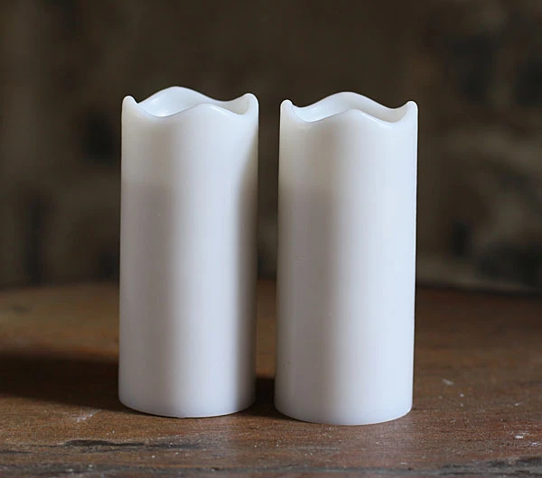 3 Inch Battery Operated White Wax Votives Set Of 2 With Timer 3 3 Inch Battery Operated White Wax Votives Set Of 2 With Timer