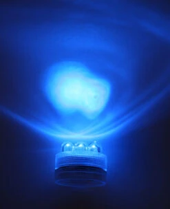 Super Bright 3 LED Blue Waterproof Tea Light - Set Of 10 -Home Decoration Onsale 3 led blue submersible