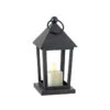Moving Flame Metal Lantern With Moving Flame Tealight - 6.5 Inch -Home Decoration Onsale 36034 lantern