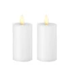 Wax 3.5 Inch White Moving Flame Votive Candles Set Of 2 - Remote Ready -Home Decoration Onsale 37060 white wax votives