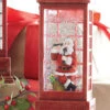 10 Inch Santa In English Phone Booth Musical Lighted Water Lantern With Timer -Home Decoration Onsale 3800789 lighted watern phone booth