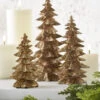 Gold Glitter Trees Set Of 3 - NEW 2023 1 Gold Glitter Trees Set Of 3 - NEW 2023 -Home Decoration Onsale 3811194 set of 3 trees gold