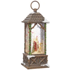 11 Inch Lighted Woodland Santa Swirling Christmas Water Globe 6 11 Inch Lighted Woodland Santa Swirling Christmas Water Globe -Home Decoration Onsale 3900763 1