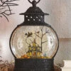10 Inch Lighted Haunted House Water Lantern In Swirling Glitter -Home Decoration Onsale 3900799