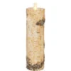 2 X 8 Inch Moving Flame Birch Wrapped Pillar Candle -Home Decoration Onsale 39114