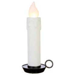 22.5 Inch Large Flickering Flame White Glitter Christmas Candle -Home Decoration Onsale 3916532 large white candle raz