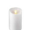 3 Inch Diameter White Moving Flame 4 Inch Candle - Remote Ready -Home Decoration Onsale 3x4 white moving flame