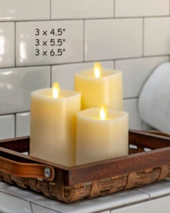 Matchless 360 Degrees Moving Flame LED Pillar Candle - 3 X 5.5 Inch 10 Matchless 360 Degrees Moving Flame LED Pillar Candle - 3 X 5.5 Inch -Home Decoration Onsale 4 5 6 inch matchless 1