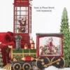 Musical Lighted Train Water Lantern Santa's List In Swirling Glitter With Optional Music Setting -Home Decoration Onsale 4000774 main text