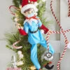 Healthcare Worker Posable Elf In Blue Scrubs 16 Inch -Home Decoration Onsale 4015560 blue main