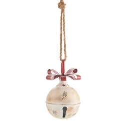 Metal Hanging Jingle Bell Ornament - 7.75 Inch RAZ -Home Decoration Onsale 4015936 main