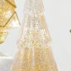 11.75 Inch Gold Lighted Tree Water Lantern Acrylic Snow Globe With Gold Base -Home Decoration Onsale 4016297 2