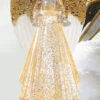 13 Inch Lighted Angel With Gold Swirling Glitter Water Lantern - Timer -Home Decoration Onsale 4019106 MAIN IMAGE