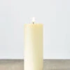 Uyuni 3 Inch X 9 Inch Ivory Pillar Candle - Remote Ready -Home Decoration Onsale 4034505