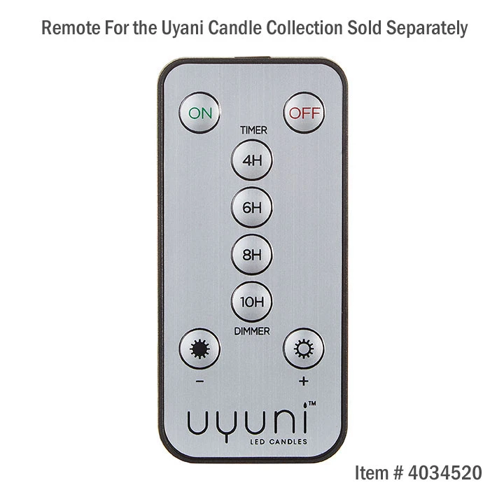 Uyuni 3 Inch X 9 Inch White Pillar Candle - Remote Ready 7 Uyuni 3 Inch X 9 Inch White Pillar Candle - Remote Ready - Image 5