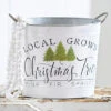 14 Inch Handled Bucket Local Grown Christmas Trees - Metal -Home Decoration Onsale 4111298 bucket