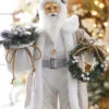 Santa Figurine With Sack And Wreath - 18 Inch -Home Decoration Onsale 4115579