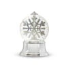 Rotating Snowflake Water Globe On Silver Pedestal - NEW 2023 -Home Decoration Onsale 4119077