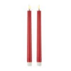 Uyuni 11 Inch Red Taper Candle Set Of 2 - Remote Ready -Home Decoration Onsale 4134531 main