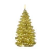 Uyuni 4.25 X 8 Inch Gold Christmas Tree Candle - Remote Ready 2 Uyuni 4.25 X 8 Inch Gold Christmas Tree Candle - Remote Ready -Home Decoration Onsale 4134532 main