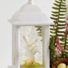 Bunny And Baby Bunny Animated Lighted White Water Lantern USB Cord Included - NEW 2022 -Home Decoration Onsale 4216105 main