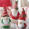 Plush Gnome Ornaments Set Of 3 - 7.5 Inch -Home Decoration Onsale 4216251