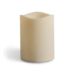Large Outdoor Flameless Candle 6 X 6 With Timer - Batteries Included