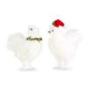 8 Inch Silky Christmas Chicken Ornament Set Of 2 Assorted - NEW 2023 -Home Decoration Onsale 4303469 chicken ornaments
