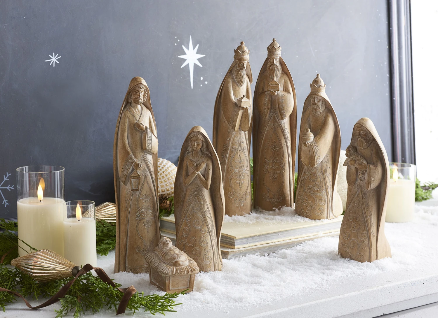 Natural Nativity Set Of 7 - NEW 2023 4 Natural Nativity Set Of 7 - NEW 2023 - Image 2