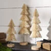 Natural Bottle Brush Trees Set Of 3 With Wood Base - New 2023 -Home Decoration Onsale 4316060 natural bottle brus